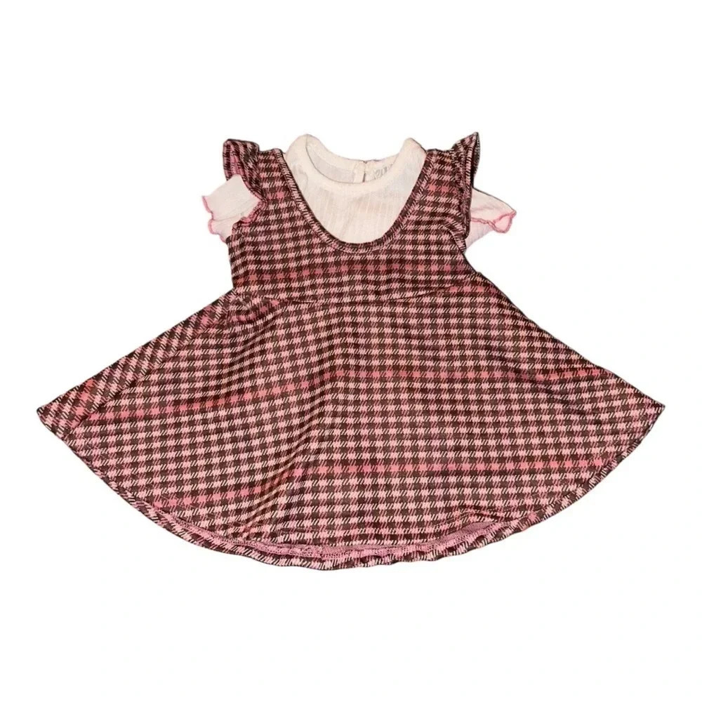 Baby Girls Jacquard Plaid Jumper 3-6 months
